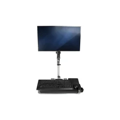 StarTech Wall Mounted Computer Workstation - Articulating Monitor Arm Adjustable, Up to 30", Silver (WALLSTSI1)* Monitor Mounts & Stands