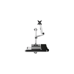 StarTech Wall Mounted Computer Workstation - Articulating Monitor Arm Adjustable, Up to 30", Silver (WALLSTSI1)* Monitor Mounts & Stands