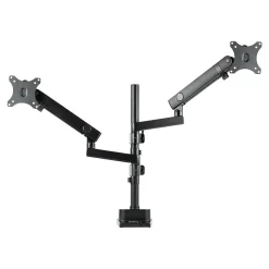 StarTech .com Adjustable Dual Mounting Kit, Up to 32" Monitor, Black (ARMDUALPIVOT)* Ergonomic Monitor & Laptop Stands