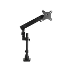 StarTech .com Desk Mount Monitor Arm - Full Motion Single Pole up to 8kg VESA Display - C-Clamp/Grommet, Up 35", Black* Monitor Mounts & Stands