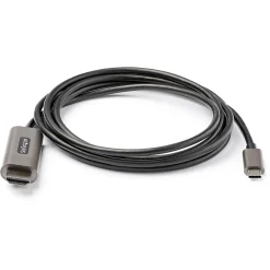 Hdmi Cables<StarTech .com 6.6ft USB-C to HDMI Cable Adapter, 4K 60Hz Audio/Video Cord, Male to Male, Black (CDP2HDMM2MH)