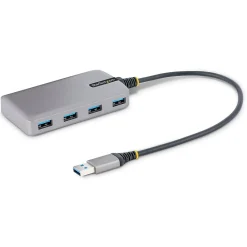 Usb Hubs<StarTech .com 4-Port USB 3.0 5Gbps Hub, Space Gray (5G4AB-USB-A-HUB)