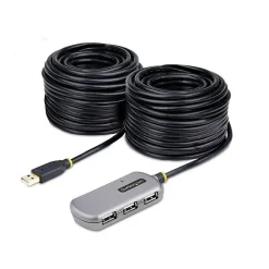 Usb Hubs<StarTech .com 4-Port USB Extender Hub, Silver & Black (U02442-USB-EXTENDER)