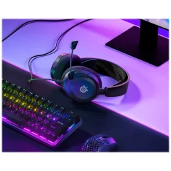 SteelSeries Steel Series Arctis Nova 1 Noise Canceling Surround 7.1 Gaming Over-the-Ear Headset, 3.5mm, Black (61606)* Gaming Headsets