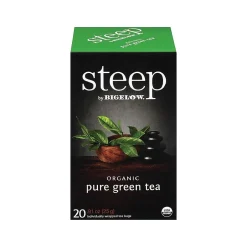 Tea<Steep Green Tea Bags, 20/Box (17703)