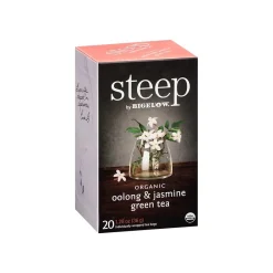 Tea<Steep Oolong and Jasmine Tea Bags, 20/Box (17714)