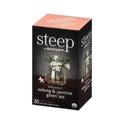Tea<Steep Oolong and Jasmine Tea Bags, 20/Box (17714)