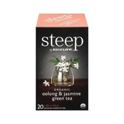 Tea<Steep Oolong and Jasmine Tea Bags, 20/Box (17714)