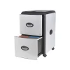 Clearance Deluxe 2-Drawer Mobile Vertical File Cabinet, Letter Size, Lockable, 23"H x 15"W x 19"D, Metal (61352U01C) File Cabinets