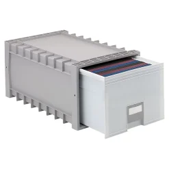 Storex Drawer Stackable Storage, Gray (61101U01C) Online