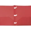 Storex 2-Pocket Poly Folder with Plastic Prongs, Red (50314U18C) Clearance