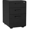 Clearance Stow 3-Drawer File Cabinet, Black File Cabinets