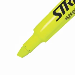 Stride Brite Tank Highlighter, Chisel Tip, Yellow, 12/Box (42005) Hot