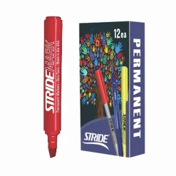Stride Mark Tank Permanent Marker, Chisel Tip, Ink, 12/Box (22003) Red Outlet