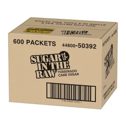 Sugar & Sweeteners<Sugar In The Raw Molasses Turbinado Cane Sugar, Packets, 600/Carton (4480050392)