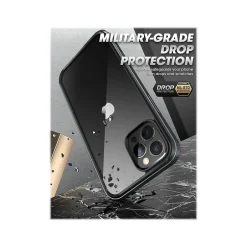 Cell Phone Cases<SUPCASE Unicorn Beetle Black Edge Clear Bumper Case for iPhone 13 Pro (SUP-iPhone2021Pro-6.1-Edge-Black)