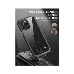 Cell Phone Cases<SUPCASE Unicorn Beetle Black Slim Case for iPhone 14 Pro (SUP-iPhone2022Pro-6.1-UBStyle-Black)