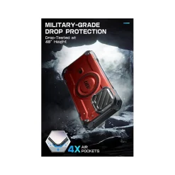 Cell Phone Cases<SUPCASE Unicorn Beetle MAG XT MagSafe Rugged Case for iPhone 15 Pro Max, Shock-Absorbing, Metallic Red (SPH23MX67MGXTRD)
