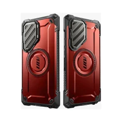 Cell Phone Cases<SUPCASE Unicorn Beetle MAG XT MagSafe Bumper Case for Samsung Galaxy S24 Ultra, Shock Absorbing, Metallic Red (GXYS24U5GMXTRD)