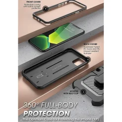 Cell Phone Cases<SUPCASE Unicorn Beetle Pro Black Rugged Case for iPhone 11 (S-IP1161-UBP-BK)