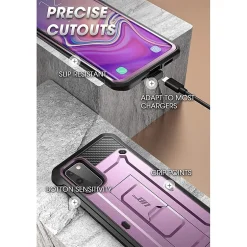 Cell Phone Cases<SUPCASE Unicorn Beetle Pro Purple Rugged Case for Galaxy S20 (S-S20-UBPR-PUR)