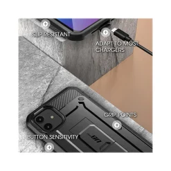 Cell Phone Cases<SUPCASE Unicorn Beetle Pro Rugged Case for iPhone 12 mini, Black (SUP-iPhone2020-5.4-UBPro-SP-Black)