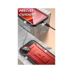 Cell Phone Cases<SUPCASE Unicorn Beetle Pro Metallic Red Rugged Case for iPhone 13 Pro Max (SUP-iPhone2021-6.7-UBPro-SP-Ruddy)