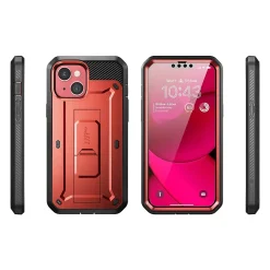 Cell Phone Cases<SUPCASE Unicorn Beetle PRO Metallic Red Rugged Case for iPhone 14 (SUP-iPhone2021/22-6.1-UBPro-SP-Ruddy)