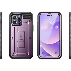 Cell Phone Cases<SUPCASE Unicorn Beetle PRO Deep Purple Rugged Case for iPhone 14 Pro (SUP-iPhone2022Pro-6.1-UBPro-SP-Mauve)