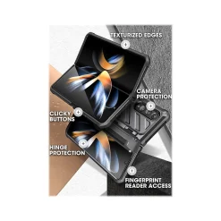 Cell Phone Cases<SUPCASE Unicorn Beetle PRO Black Rugged Case for Samsung Galaxy Z Fold4 (SUP-Galaxy2022-ZFold4-5G-UBPro-SP-Black)