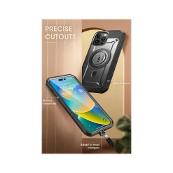 Cell Phone Cases<SUPCASE Unicorn Beetle PRO MAG Gunmetal Rugged Case for iPhone 14 Pro Max (SUP-iPhone2022Pro-6.7-MagPro-SP-Black)