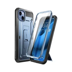 Cell Phone Cases<SUPCASE Unicorn Beetle PRO Metallic Blue Rugged Case for iPhone 14 (SUP-iPhone2021/22-6.1-UBPro-SP-Tilt)