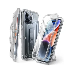Cell Phone Cases<SUPCASE Unicorn Beetle PRO Rugged Case for iPhone 15 Pro Max, Shock-Absorbing, Clear (SUP-iPhone2023Max-6.7-UBPro-SP-Clear)