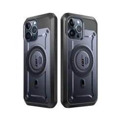 Cell Phone Cases<SUPCASE Unicorn Beetle PRO MAG Rugged Case for iPhone 15 Pro, Shock-Absorbing, Dark Blue