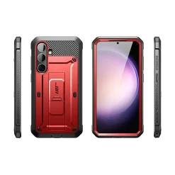 Cell Phone Cases<SUPCASE Unicorn Beetle Pro Rugged Case for Samsung Galaxy S24+, Shock Absorbing, Metallic Red (GS24PUBPRSP2SRD)