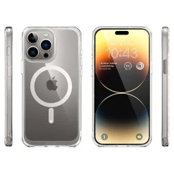 Cell Phone Cases<SUPCASE Unicorn Beetle Slim MagSafe Phone Case for iPhone 15 Pro Max, Gray (SUP-iPhone2023Max-6.7-UBMag-Clear)