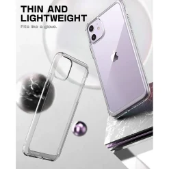 Cell Phone Cases<SUPCASE Unicorn Beetle Style Clear Slim Case for iPhone 11 (S-11-6.1-UBS-CL)