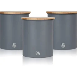 Food Storage Containers<Swan Carbon Steel Container, 1.84L, Slate Gray (SWKA17513GRYN)