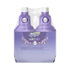Swiffer WetJet Multi-Surface Floor Cleaner Refill, Lavender Vanilla Scent, 42.2 fl. oz., 2/Pack (3700026536)