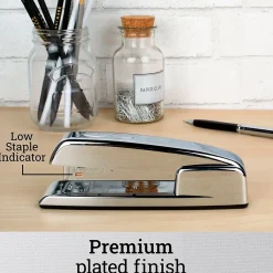 Swingline 747 Desktop Stapler, 25-Sheet Capacity, Chrome (74720) New
