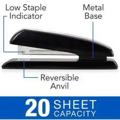Swingline Desktop Stapler, 20-Sheet Capacity, Black (S7064601G) Clearance