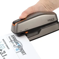 Swingline Optima 20 Compact Stapler, 20-Sheet Capacity, Staples Included, Gray/Silver (48207) Clearance