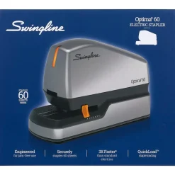 Swingline Optima 60 Electric Desktop Stapler, 60-Sheet Capacity, Staples Included, Gray/Silver (48210) Online