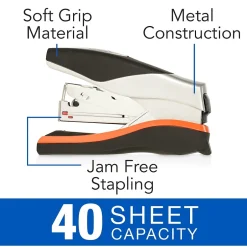 Swingline ® Optima® Compact Low Force Stapler, 40 Sheet Capacity, Black/Silver (87842) New