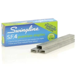 Swingline S.F. 4 Premium Staples, 1/4" Length, 210/Per Strip, 3750/Box (35452) Hot