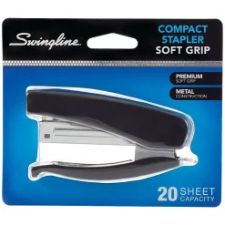 Swingline Soft Grip Hand Stapler, 20 Sheet Capacity, Black (09901)