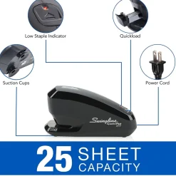 Swingline Speed Pro™ Electric Stapler Value Pack (Premium Staples & Staple Remover Included), 25 Sheet Capacity, Black (42140) Online
