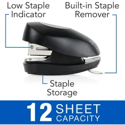 Swingline Tot Mini Stapler, 12-Sheet Capacity, Black (SWI79171) New