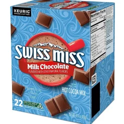 Keurig K-Cups<Swiss Miss Milk Chocolate Hot Cocoa, 0.65 oz. Keurig® K-Cup® Pods, 22/Box (1252)