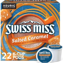 Keurig K-Cups<Swiss Miss Salted Caramel Hot Cocoa, Keurig® K-Cup® Pods, 22/Box (5000369264)